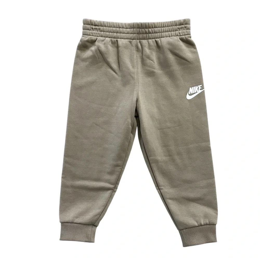 Nike Boys Hooded Sweatshirt & Jogger Pants Khaki Size 4 NWT